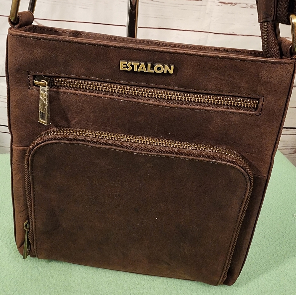 Brown Leather Crossbody ESTALON